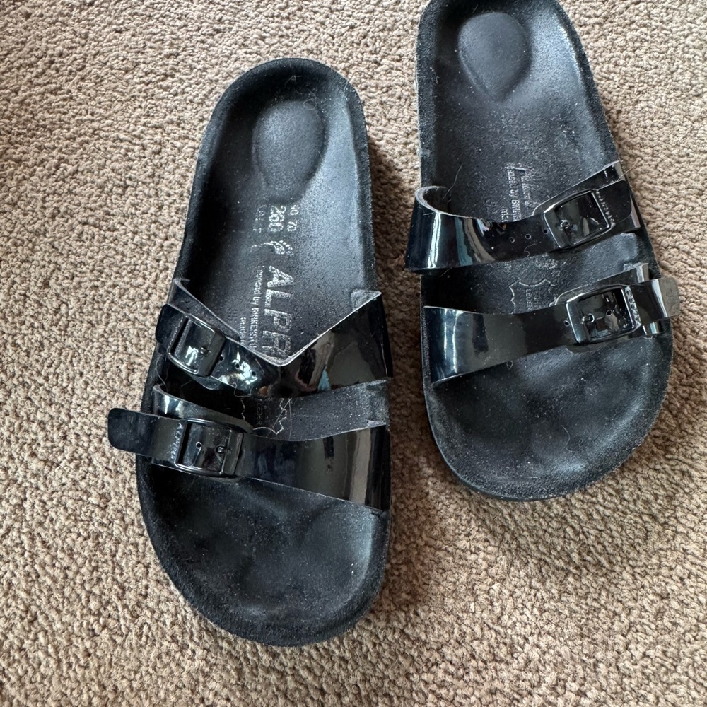 Patent Black Sandals